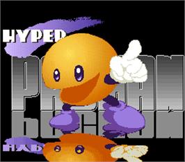 Title screen of Hyper Pacman on the Arcade.