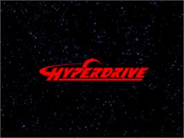 Title screen of Hyperdrive on the Arcade.