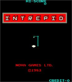 Title screen of Intrepid on the Arcade.