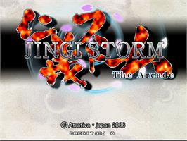 Title screen of Jingi Storm - The Arcade on the Arcade.