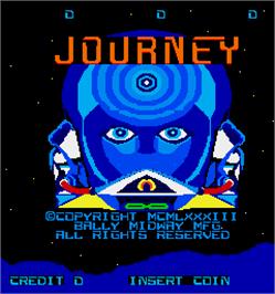 Title screen of Journey on the Arcade.