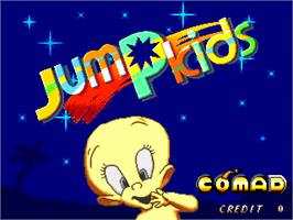 Title screen of Jump Kids on the Arcade.