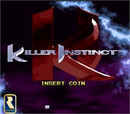 Title screen of Killer Instinct on the Arcade.