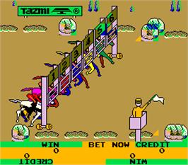 Title screen of King Derby on the Arcade.