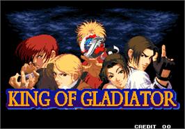 Title screen of King of Gladiator on the Arcade.