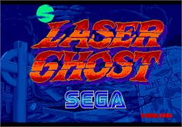 Title screen of Laser Ghost on the Arcade.