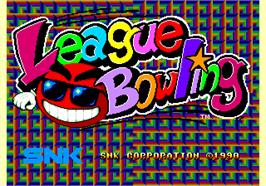 Title screen of League Bowling on the Arcade.