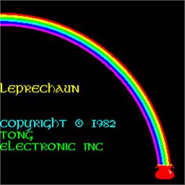 Title screen of Leprechaun on the Arcade.