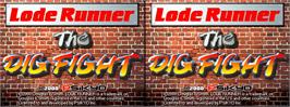 Title screen of Lode Runner - The Dig Fight on the Arcade.