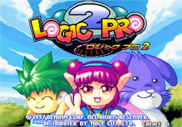 Title screen of Logic Pro 2 on the Arcade.