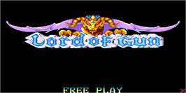 Title screen of Lord of Gun on the Arcade.