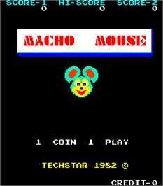 Title screen of Macho Mouse on the Arcade.