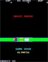 Title screen of Magic Brush on the Arcade.
