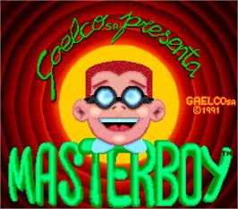 Title screen of Master Boy on the Arcade.