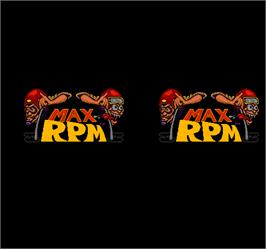 Title screen of Max RPM on the Arcade.
