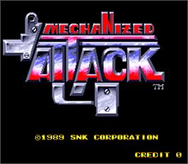 Title screen of Mechanized Attack on the Arcade.