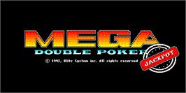 Title screen of Mega Double Poker Jackpot on the Arcade.