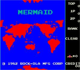 Title screen of Mermaid on the Arcade.