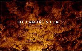 Title screen of Metamoqester on the Arcade.
