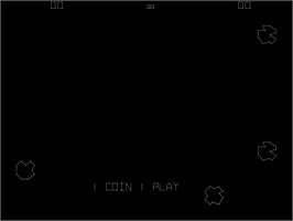 Title screen of Meteor on the Arcade.