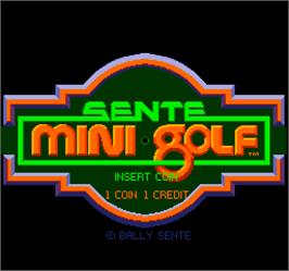 Title screen of Mini Golf on the Arcade.