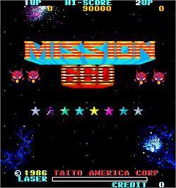 Title screen of Mission 660 on the Arcade.