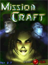 Title screen of Mission Craft on the Arcade.