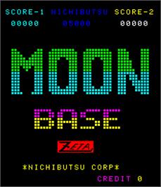 Title screen of Moon Base on the Arcade.
