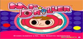 Title screen of Mr. Driller on the Arcade.