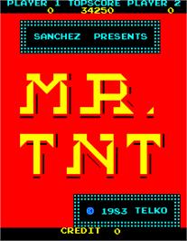 Title screen of Mr. TNT on the Arcade.