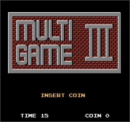 Title screen of Multi Game III on the Arcade.