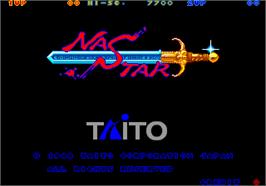 Title screen of Nastar on the Arcade.