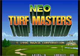 Title screen of Neo Turf Masters / Big Tournament Golf on the Arcade.