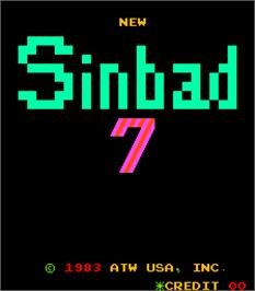 Title screen of New Sinbad 7 on the Arcade.