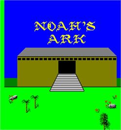 Title screen of Noah's Ark on the Arcade.