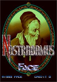 Title screen of Nostradamus on the Arcade.