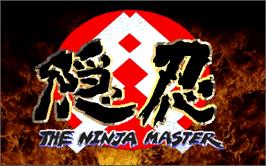 Title screen of Oni - The Ninja Master on the Arcade.