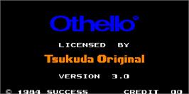 Title screen of Othello on the Arcade.