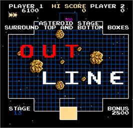 Title screen of Outline on the Arcade.