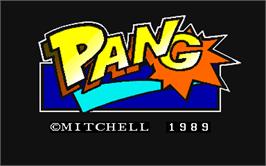 Title screen of Pang on the Arcade.