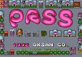 Title screen of Pass on the Arcade.