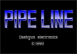 Title screen of Pipeline on the Arcade.