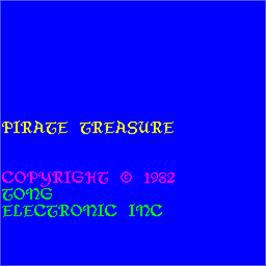 Title screen of Pirate Treasure on the Arcade.