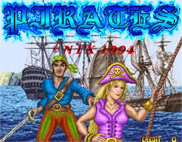Title screen of Pirates on the Arcade.