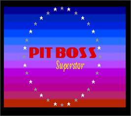 Title screen of Pit Boss Superstar on the Arcade.