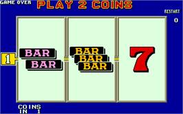 Title screen of Player's Edge Plus on the Arcade.