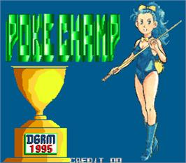 Title screen of Poke Champ on the Arcade.