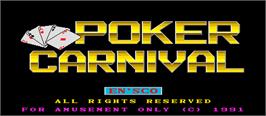 Title screen of Poker Carnival on the Arcade.