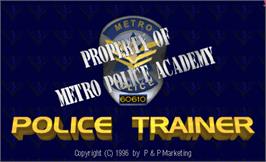 Title screen of Police Trainer on the Arcade.