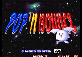 Title screen of Pop 'n Bounce / Gapporin on the Arcade.